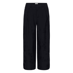 Part Two Bukser - CathleenPW Pant - Dark Navy Flower Jaquard
