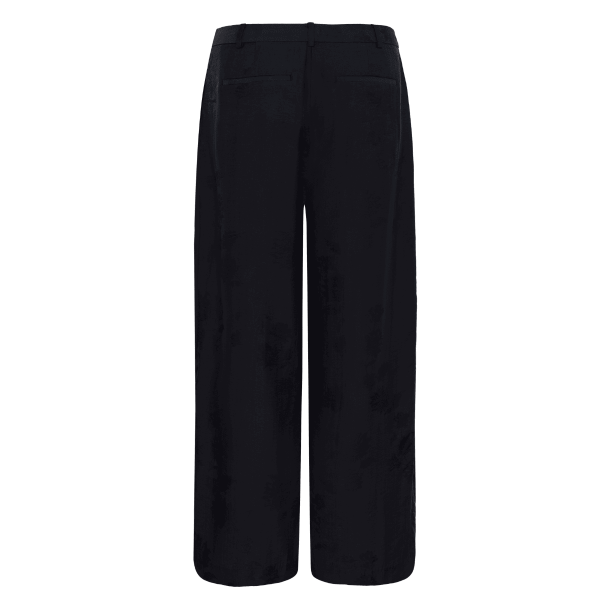Part Two Bukser - CathleenPW Pant - Dark Navy Flower Jaquard