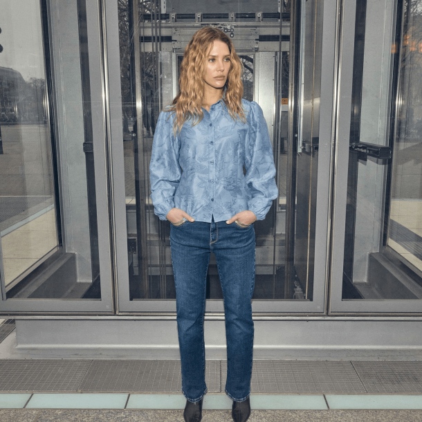 Mos Mosh Jeans - MMCecilia Perla Jeans - Dark Blue, Ankle