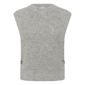 Part Two Vest - CharlyePW Waistcoat - Medium Grey Melange