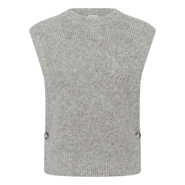 Part Two Vest - CharlyePW Waistcoat - Medium Grey Melange