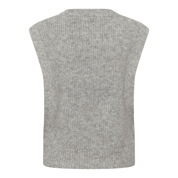 Part Two Vest - CharlyePW Waistcoat - Medium Grey Melange