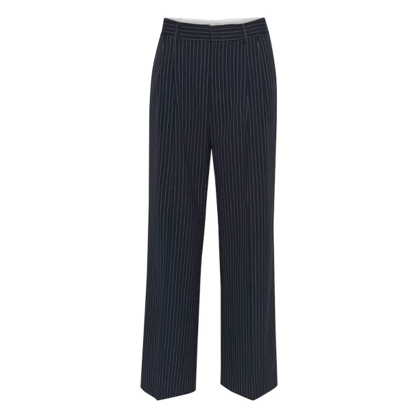 Part Two Bukser - CherraPW Pants - Dark Navy Pinstripe