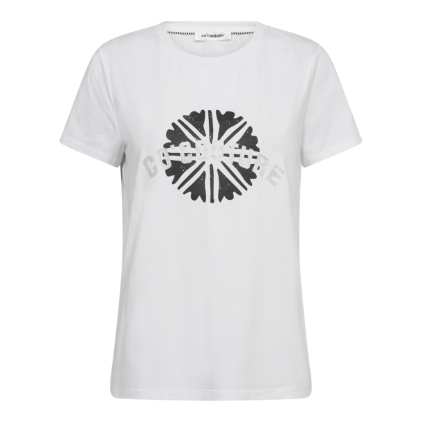 Co'couture T-shirt - CirkleCC Glitter Tee - White