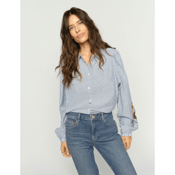 Mos Mosh Skjorte - MMCiu Oxfo Shirt - Crown Blue