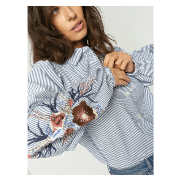 Mos Mosh Skjorte - MMCiu Oxfo Shirt - Crown Blue