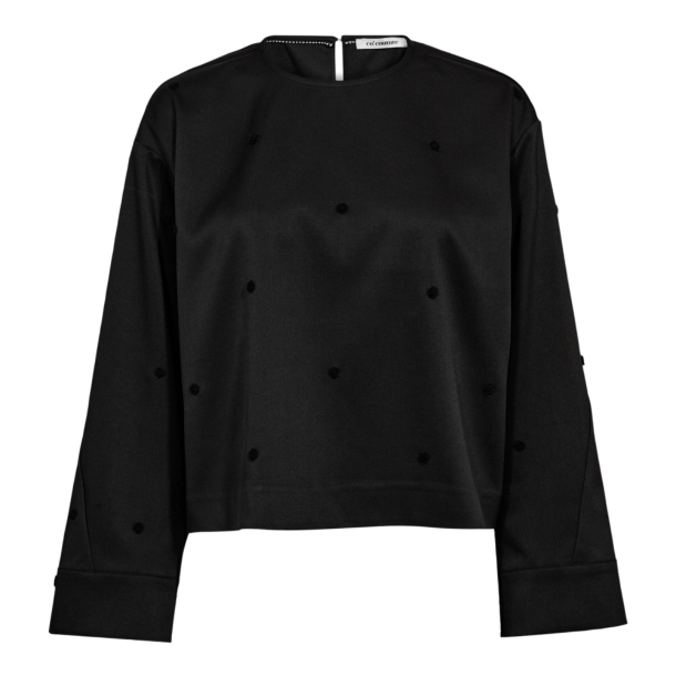 Co'couture Skjorte - CloverCC Dot Blouse - Black
