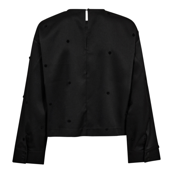 Co'couture Skjorte - CloverCC Dot Blouse - Black