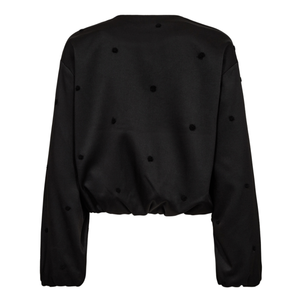 Co'couture Jakke - CloverCC Dot Balloon Jacket - Black