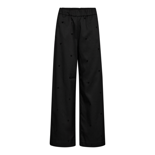 Co'couture Bukser - CloverCC Dot Pant - Black