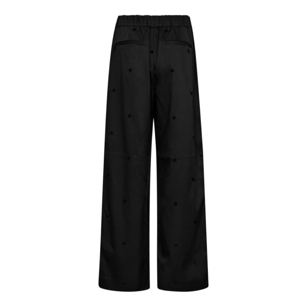 Co'couture Bukser - CloverCC Dot Pant - Black