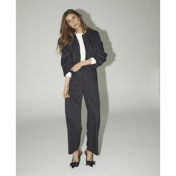 Co'couture Bukser - CloverCC Dot Pant - Black
