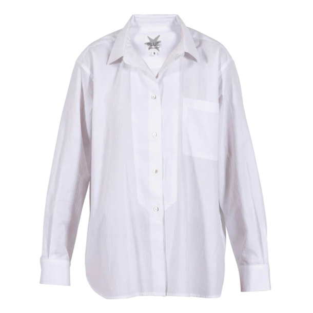 Blue Sportswear Skjorte - Cort Woven Pinstripe Shirt - White