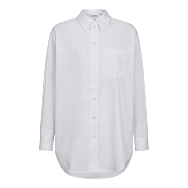Co'couture Skjorte - CottonCC Crisp Oversize Shirt - White