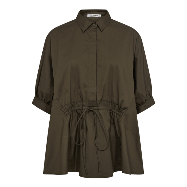 Co'couture Skjorte - CottonCC Crisp Wing Blouse - Army
