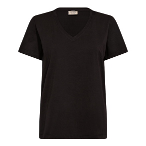 Mos Mosh T-shirt - MMDala V-SS Basic Tee - Black