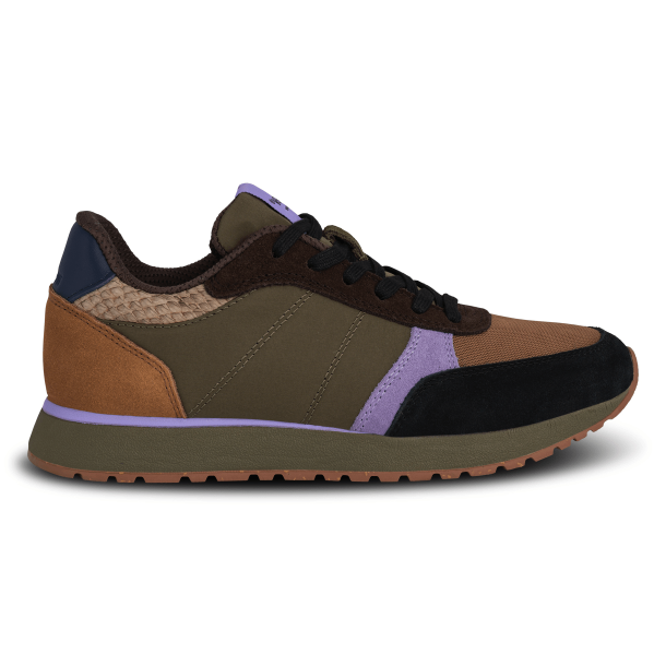 Woden Sneakers - Ronja - Dark Olive/Orchid