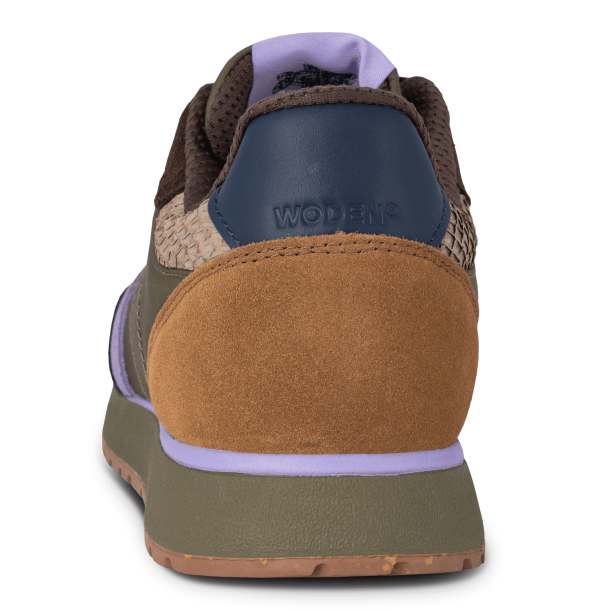 Woden Sneakers - Ronja - Dark Olive/Orchid