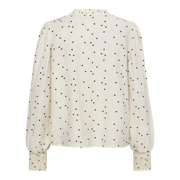 Co'couture Bluse - DiemCC Dot V-Blouse - Off White