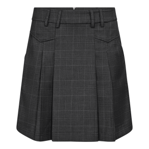Co'couture Nederdel - EloraCC Pocket Pleat Mini Skirt - Dark Grey