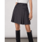 Co'couture Nederdel - EloraCC Pocket Pleat Mini Skirt - Dark Grey