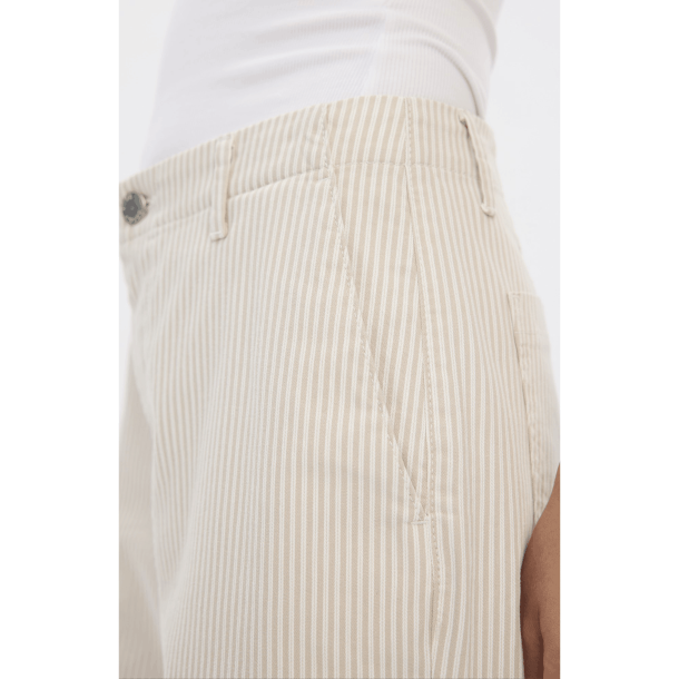 Five Units Bukser - EricaFV - Oat Milk Stripe