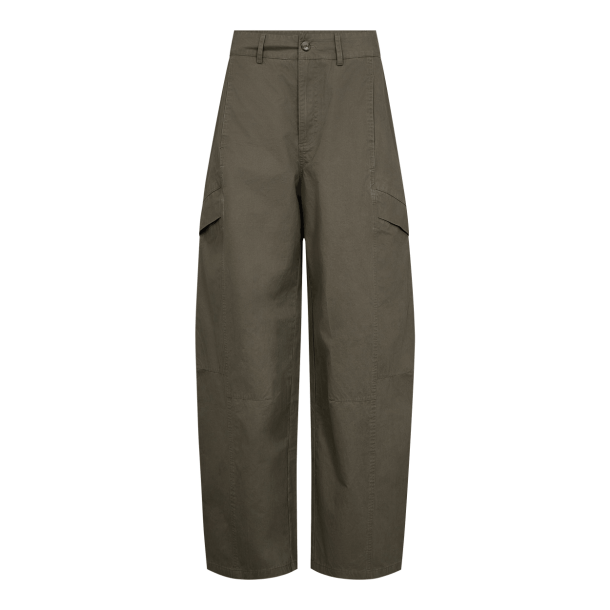 Co'couture Bukser - EvelynCC Barrel Pant - Army