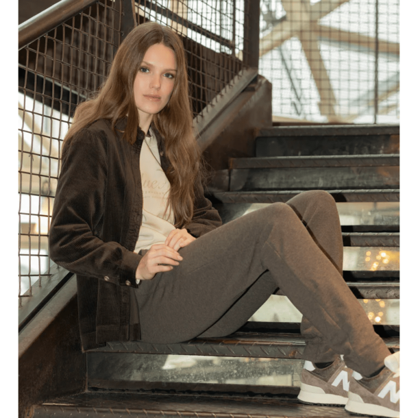 Blue Sportswear Bukser - Feline Pants - Chocolate Melange