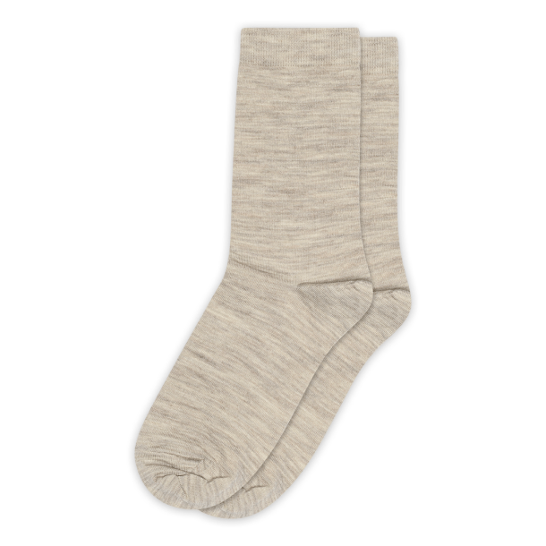 MP Strmper - Fine Wool Socks - Light Brown Melange