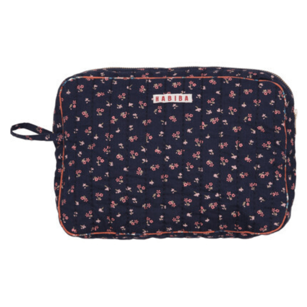 Habiba Toilettaske - Fleur Toiletry Bag - Indigo