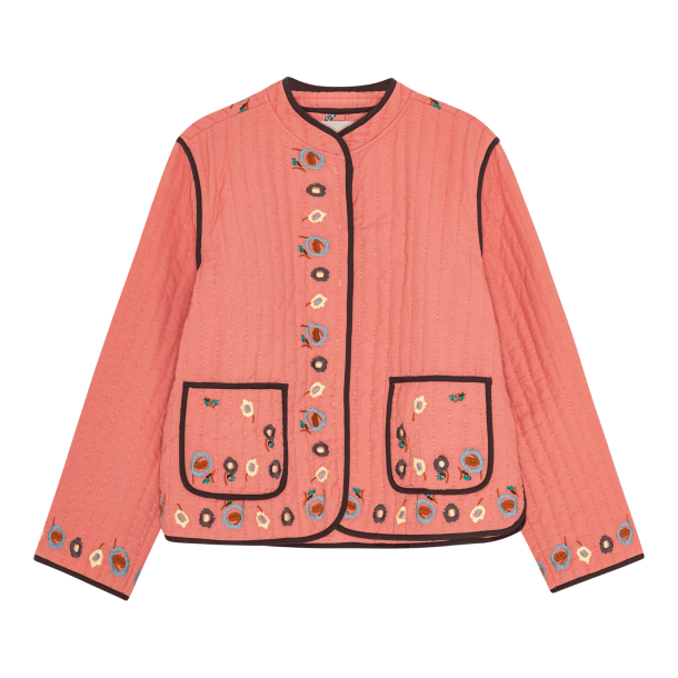 Habiba Jakke - Flora Quilted China Jacket - Berry