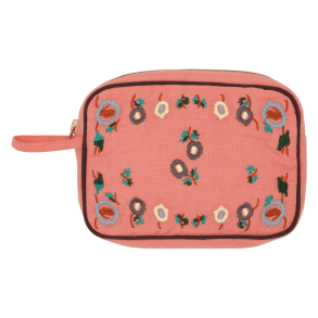 Habiba Makeup Pung - Flora Makeup Clutch - Berry