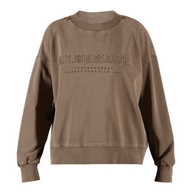 Blue Sportswear Sweatshirt - Gabi Sweat - Cognac