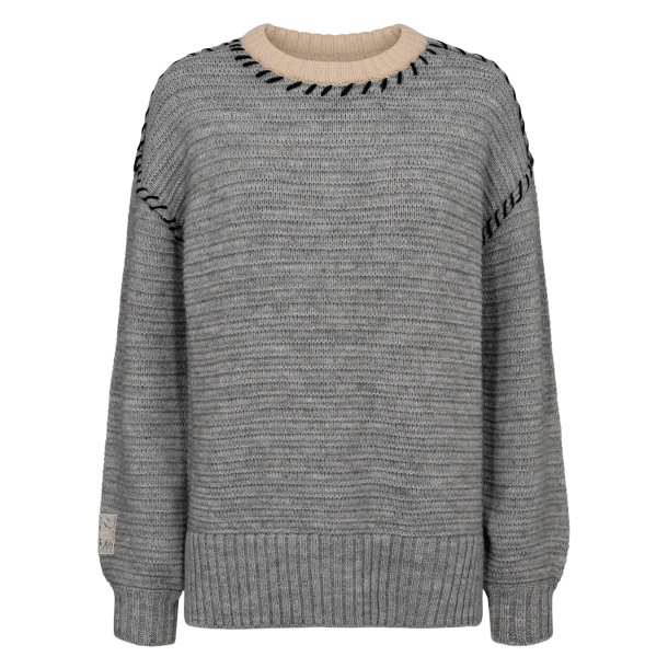 Nümph Strik - NuTria Pullover - Medium Grey Melange