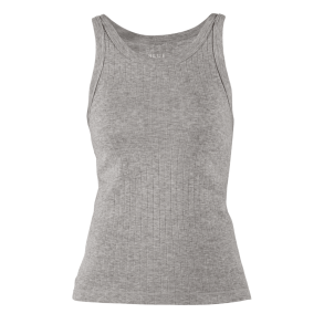 Blue Sportswear Top - Gudrun Wool Rib Tank Top - Silvergrey Melange