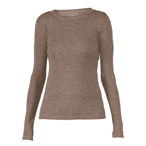 Blue Sportswear Top - Gunver Baselayer O-Neck Top - Coffee Melange