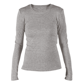 Blue Sportswear Top - Gunver Baselayer O-Neck Top - Silver Melange
