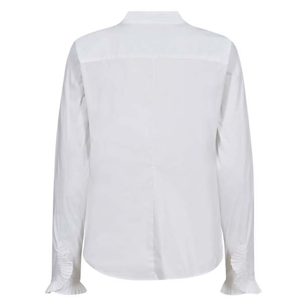 Mos Mosh Skjorte - MMHassie Pleat Shirt - White