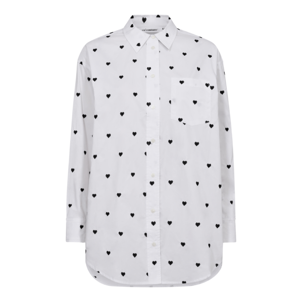 Co'couture Skjorte - HeartCC Oversize Shirt - White