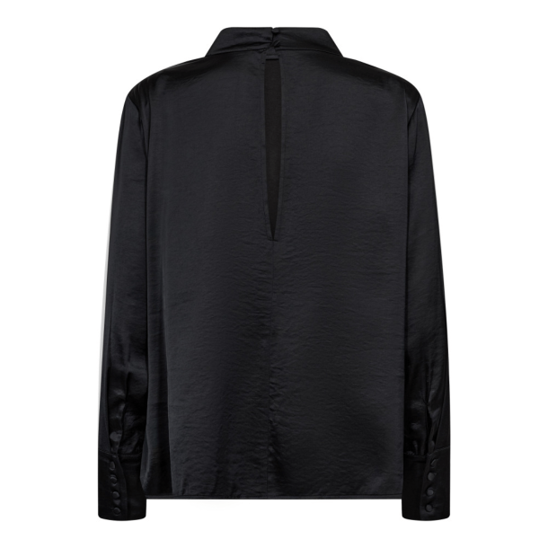 Co'couture Bluse - HelenCC Button Blouse - Black