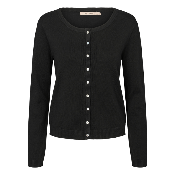 Rue de Femme Cardigan - Softy Heloise Knit Cardigan - Black