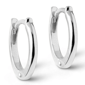 Enamel reringe - Hoops Classic, 8 mm. - Slv