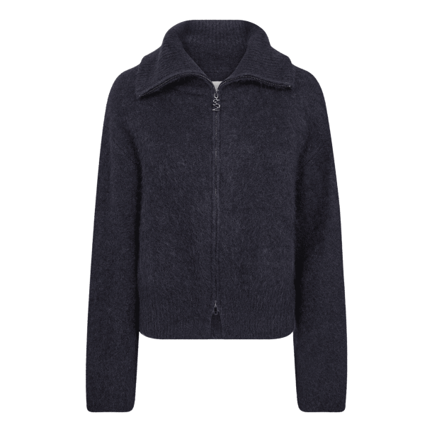 Mos Mosh Strik - MMHulda Knit Zip - Salute Navy