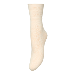 Becks�ndergaard Str�mper - Bloom Lace Sock - Birch White