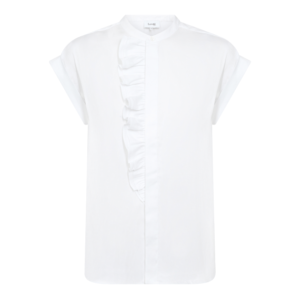 Leveté Room Bluse - LR-Isla Solid 122 - White