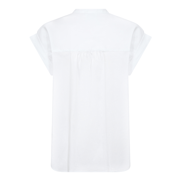 Leveté Room Bluse - LR-Isla Solid 122 - White
