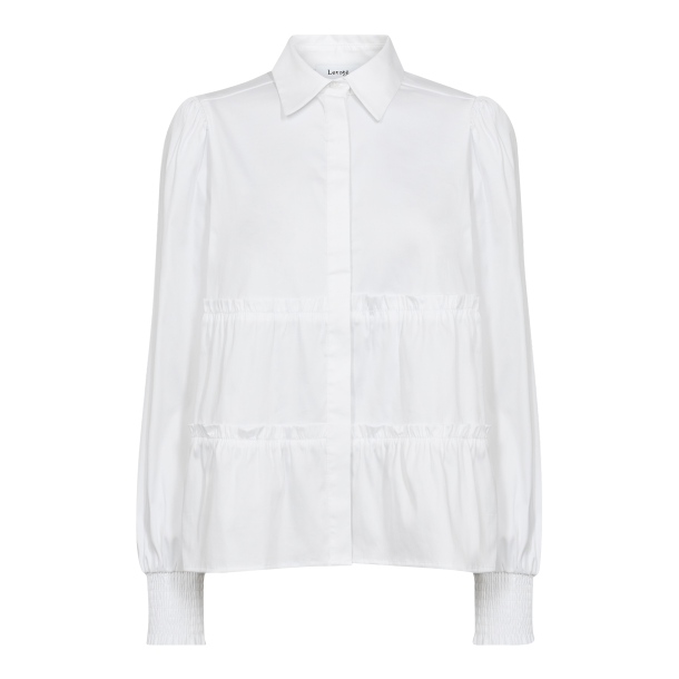 Leveté Room Skjorte - LR-Isla Solid 95 - White