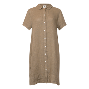Tiffany Kjole - Issa Shirt Dress Linen - Dusty Green