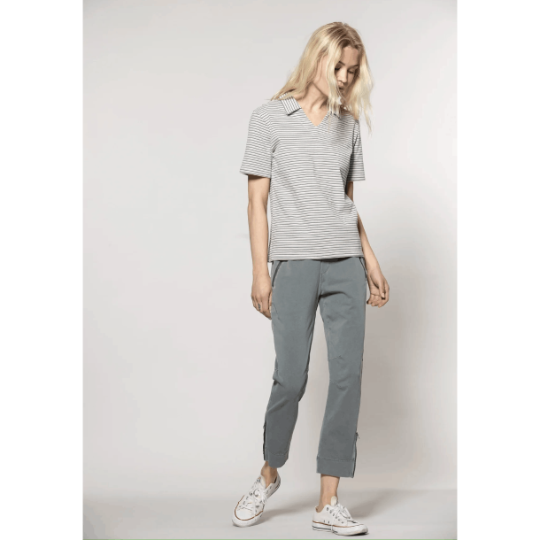 Blue Sportswear Bukser - Jade Ankle Cut Pants - Silver Pine