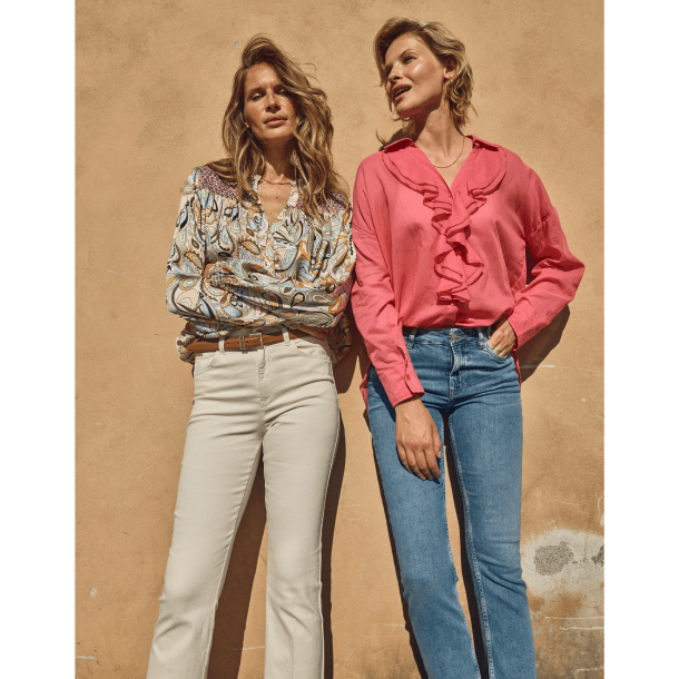 Mos Mosh Bukser - MMJessica Joy Pant - Ecru, Regular